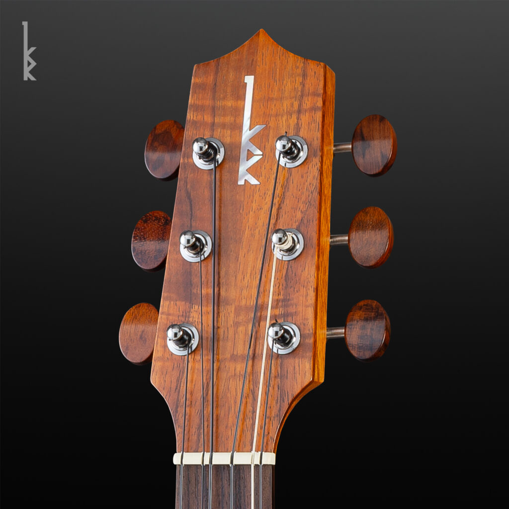 Closeup of Tenor 6-String Headstock