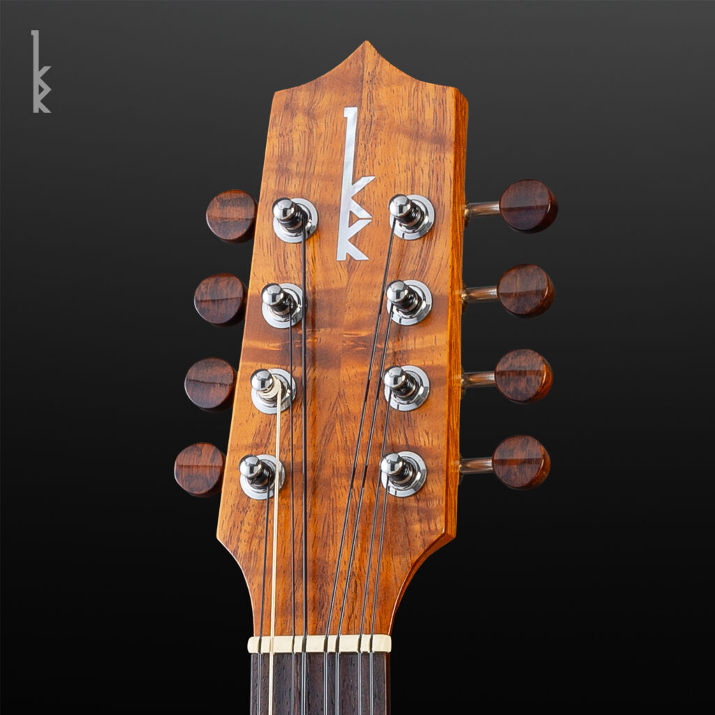 Closeup of Tenor 8-String Headstock