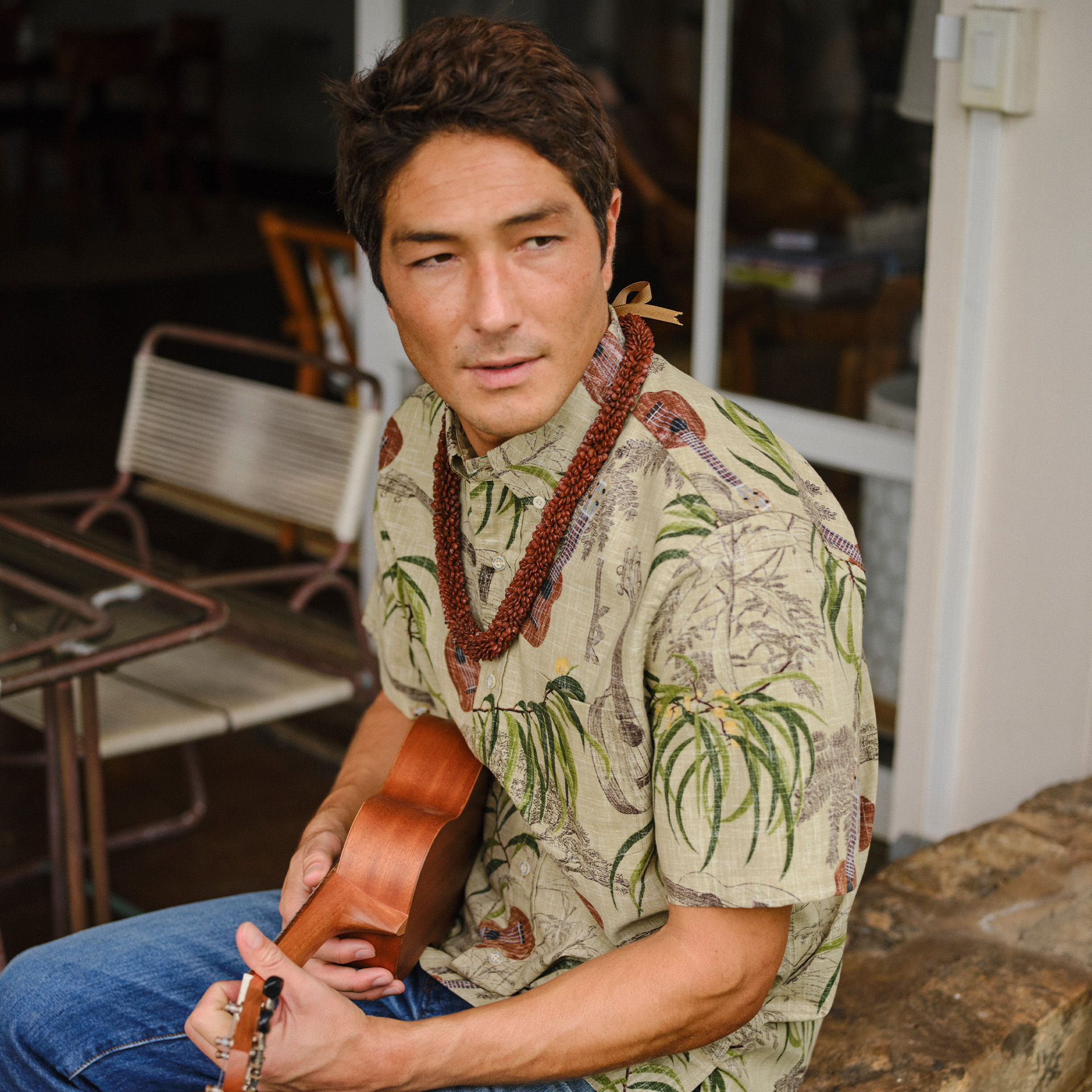 110th Anniversary Aloha Shirt – Kamaka x Reyn Spooner (Sand) - Image 4