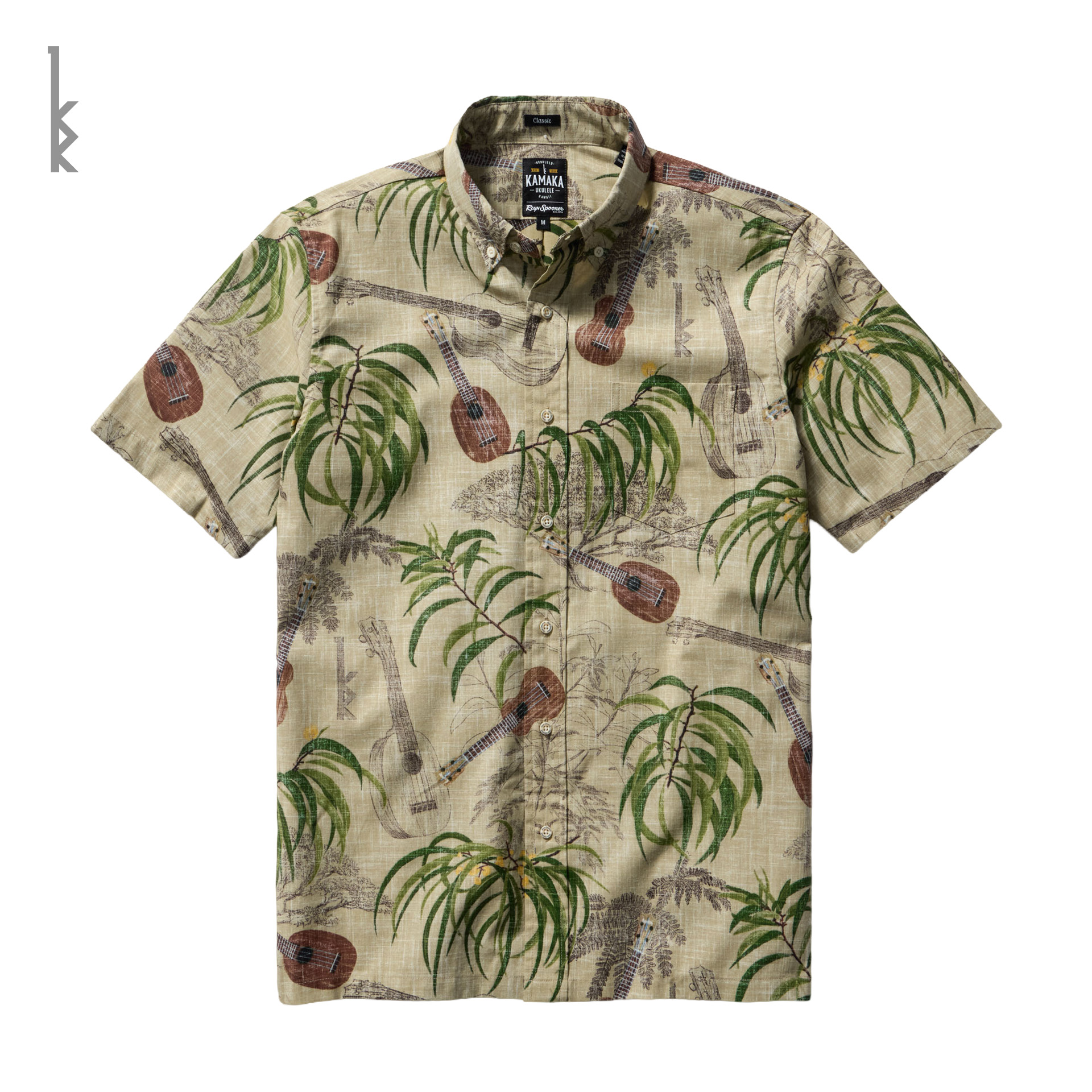 110th Anniversary Aloha Shirt – Kamaka x Reyn Spooner (Sand)